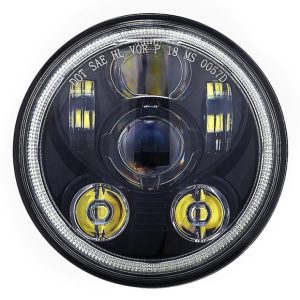 פנסי Led Halo בגודל 5.75 להארלי דייווידסון אופנוע VRSCDX Dyna FLSTSC