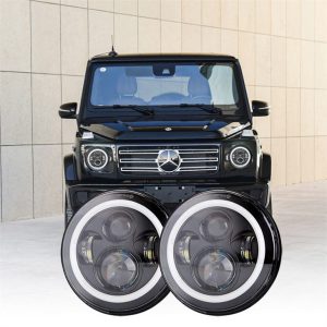 7 אינץ 'עגול מרצדס G Class פנסים החלפת מרצדס בנץ G Class Led פנסים