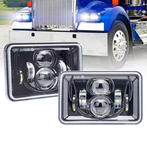 נקודה SAE Kenworth פנסי Led משאית 4x6 אינץ פנסי Led לקנורת 'T400 T600 T800 W900B W900L