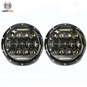 עיצוב חלת דבש אורות Led 7 אינץ 'לג'יפ JK רנגלר עם Hi Lo Beam ו Drl